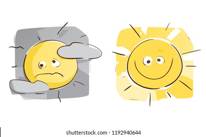 Sunny Day VS Cloudy Day