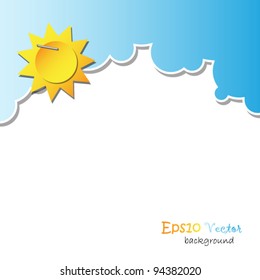 Sunny day weather background