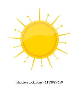 Sunny day White vector background with sun burst effect