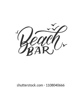 Sunny days. Creative and unique lettering quotes for the hot summer season. Vector illustration. For cards, posters, banners.