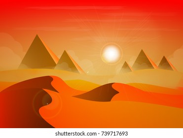 sunny desert landscape