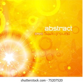 Sunny eps10 vector background