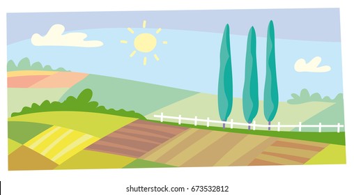Sunny fields