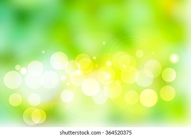 Sunny forest blur background - vector illustration