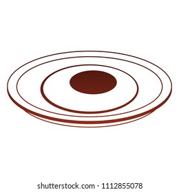 Sunny fried egg red lines
