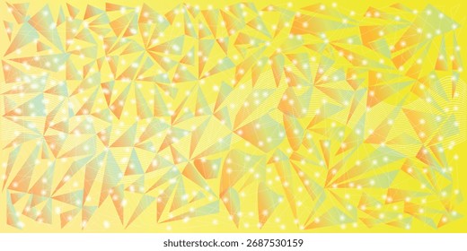 Sunny Geometric Glow Network background design