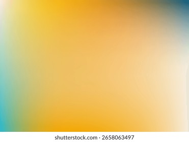 sunny gradient background with soft warm colors. abstract blend of orange yellow turquoise and beige. concept of wellness graphics and summer themed design