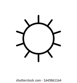 sunny icon design vector template