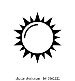 plantilla vectorial de diseño de iconos soleados