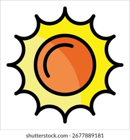 Sunny Icon Element For Design