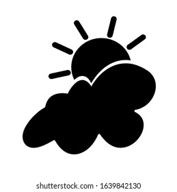 sunny icon on white background