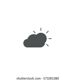 sunny icon. sign design