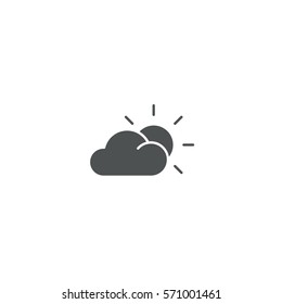 sunny icon. sign design