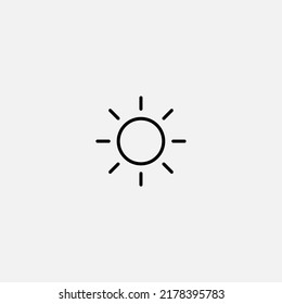 Sunny icon sign vector,Symbol, logo illustration for web and mobile