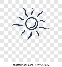 Sunny icon. Trendy Sunny logo concept on transparent background from Weather collection