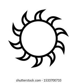 Sunny icon vector design template