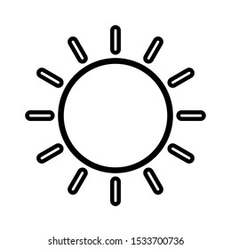 Sunny icon vector design template