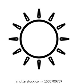 Sunny icon vector design template