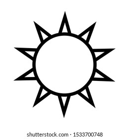Sunny icon vector design template