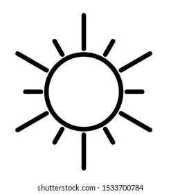 Sunny icon vector design template