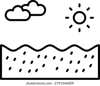 Sunny Icon Vector Element line icon design vector icons