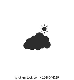 sunny Icon vector sign isolated for graphic and web design. sunny symbol template color editable on white background.