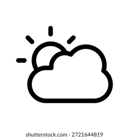 Sonniges Symbol, Vektorsymbol, Entwurfsgrafik