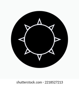 Sunny Icon. Weather Forecast Symbol.
