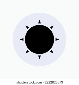 Sunny Icon. Weather Forecast Symbol.