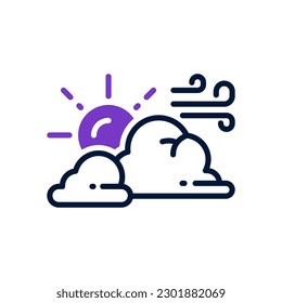sunny icon for your website, mobile, presentation, and logo design.