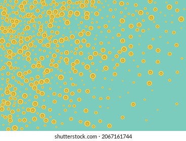 Sunny Lemon Background Green Vector. Wrapping Illustration. Sunny Citrus Health. Decor Bright Illustration.