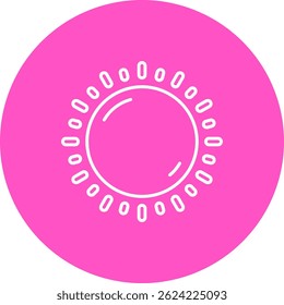 Sonnige Linie, Vektorsymbol-Design