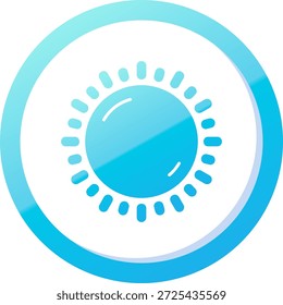 Design de ícone de vetor de Linha Ensolarada