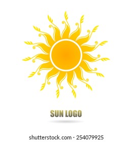 Sunny Logo Design Element. Vector illustration