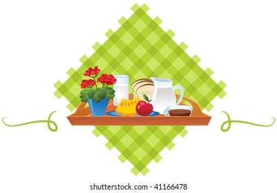 Sunny morning breakfast