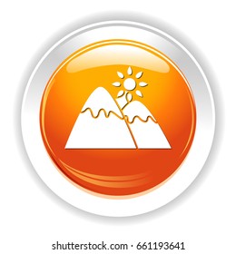 sunny mountains icon