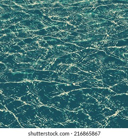 Sunny play of light in water waves. vector illustration.