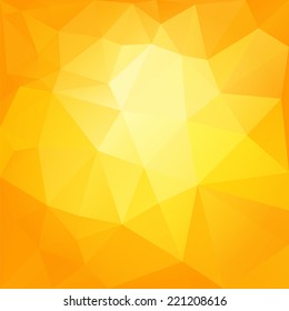 Sunny polygonal background. Vector EPS10.