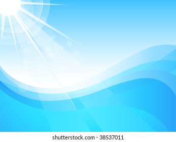 Sunny sea background