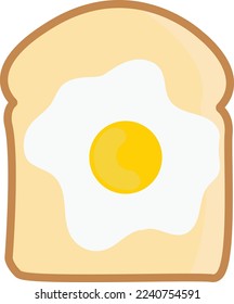 sunny side up egg with Bread