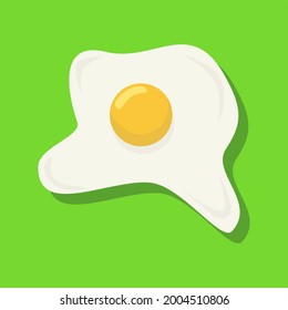 sunny side up egg icon vector illustration