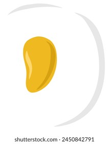 Sunny Side Up Egg Letter Alphabet Vector Element