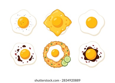 sunny side up egg menu set