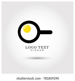 Sunny Side Up Egg Symbol & Icon Logo Vector Template