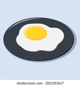 Sunny side up egg vector design