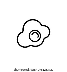 símbolo del vector del logotipo de los huevos de fondo soleado