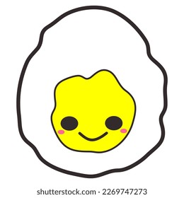 Sunny Side Up Patch V55 Patch Streetwear, Urban Design Yellow and White Colors Patch Commercial Use