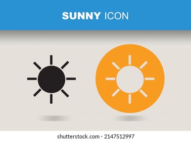 Sunny Sign or Icon Vector Design