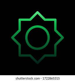 sunny sign nolan icon. Simple thin line, outline vector of weather icons for ui and ux, website or mobile application