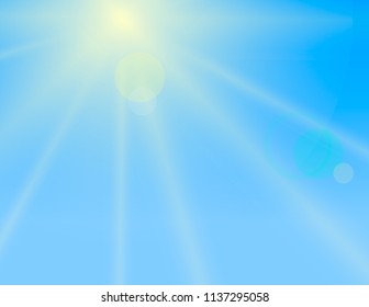 Sunny sky background vector design